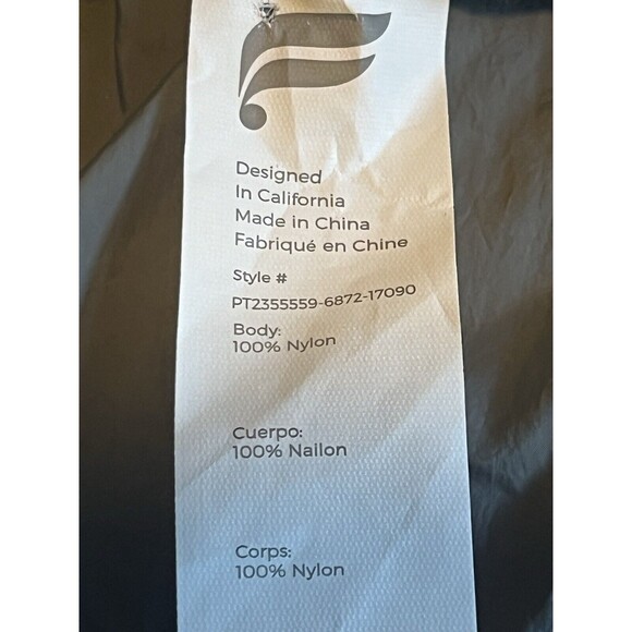 Fabletics Womens Pants Size 4XL Ultra High Waisted Piped Nylon Jogger Gray Nylon - Picture 7 of 7